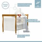 Quarto De Bebê Completo Com Guarda-roupa, Berço E Cômoda Manu