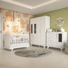 Quarto De Bebê Completo Com Guarda Roupa Com Janela Berço E C