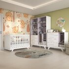 Quarto De Bebê Completo Com Guarda Roupa Com Janela Berço E C