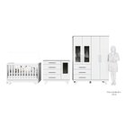Quarto De Bebê Completo Com Guarda Roupa Com Janela Berço E C