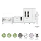 Quarto De Bebê Completo Com Guarda Roupa Com Janela Cômoda E