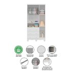 Quarto De Bebê Completo Com Guarda Roupa Cômoda Com Janela E