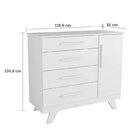 Quarto De Bebê Completo Com Guarda Roupa Cômoda E Berço 100%