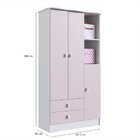 Quarto De Bebê Completo Com Guarda-roupa E Cômoda Arco-íris