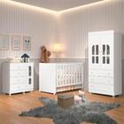 Quarto De Bebê Completo Com Mini Cama Cômoda Berço