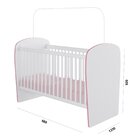 Quarto De Bebê Completo Cômoda 4 Gavetas Com Berço Arco-íris