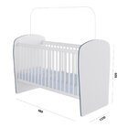 Quarto De Bebê Completo Cômoda 4 Gavetas Com Berço Arco-íris