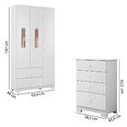 Quarto De Bebê Completo Cora Linda - Branco