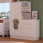 Quarto De Bebê Completo Doce Sonho 2 Portas 6 Gavetas Branco