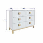 Quarto De Bebê Completo Eleva 3 Portas 8 Gavetas Branco - Com