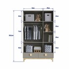 Quarto De Bebê Completo Eleva 3 Portas 8 Gavetas Gianduia Tra