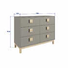 Quarto De Bebê Completo Eleva 3 Portas 8 Gavetas Gianduia Tra