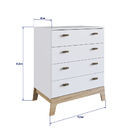 Quarto De Bebê Completo Favo De Mel 4 Gavetas Branco Fm030 –