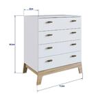 Quarto De Bebê Completo Favo De Mel 4 Gavetas Branco Fm030 –