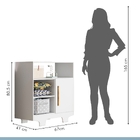 Quarto De Bebê Completo Flocos 100% Mdf 1 Porta Branco 4104 -