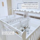 Quarto De Bebê Completo Gêmeos Com Guarda-roupa, 2 Berços E C
