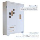 Quarto De Bebê Completo Gêmeos Com Guarda-roupa, 2 Berços E C