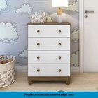 Quarto De Bebê Completo Guarda Roupa 2 Portas Cômoda E Berço