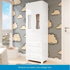 Quarto De Bebê Completo Guarda Roupa 2 Portas Janeladas E Côm