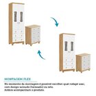 Quarto De Bebê Completo Guarda Roupa 2 Portas Janeladas E Côm