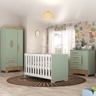 Quarto De Bebê Completo Guarda Roupa 3 Portas 2 Gavetas Com C