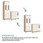 Quarto De Bebê Completo Guarda Roupa Cômoda 3 Portas Janelada