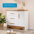 Quarto De Bebê Completo Guarda-roupa E Cômoda E Berço Minicam