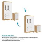 Quarto De Bebê Completo Guarda Roupas 3 Portas Janeladas Cômo