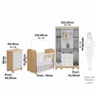 Quarto De Bebê Completo Guarda Roupas 4 Portas Janeladas Cômo