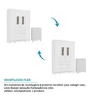 Quarto De Bebê Completo Guarda Roupas 4 Portas Janeladas Cômo