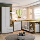 Quarto De Bebê Completo Keisy 3 Portas 7 Gavetas Rústico/bran