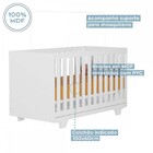 Quarto De Bebê Completo Lara 100% Mdf 3 Portas 2 Gavetas Bran