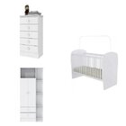 Quarto De Bebê Completo Leãozinho Com Guarda-roupa 2 Portas,