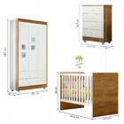 Quarto De Bebê Completo Life 100% Mdf 3 Portas 6 Gavetas Bran