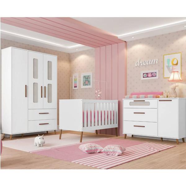 Quarto de bebe completo retro branco clearance