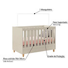 Quarto De Bebê Completo Retrô Milka - Off White