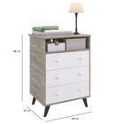 Quarto De Bebê Completo Roupeiro 2 Portas 2 Gavetas Com Cômod