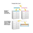 Quarto De Bebê Completo Sabrina 3 Em 1 - Branco/azul