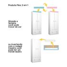 Quarto De Bebê Completo Sabrina 3 Em 1 - Branco/rosa