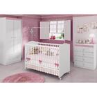 Quarto De Bebê Completo Sabrina Plus 3 Em 1 - Branco/rosa