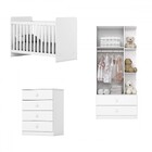Quarto De Bebê Completo Thaiany 2 Portas 6 Gavetas Ie02 Branc