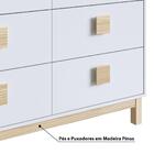 Quarto De Bebê Eleva Com Berço, Cômoda E Prateleiras 120 Cm -