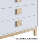 Quarto De Bebê Eleva Com Berço, Cômoda E Prateleiras 80 Cm -