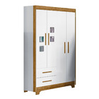 Quarto De Bebê Fly Courino E Branco Com Ypê Com Berço Mini Ca