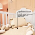 Quarto De Bebê Gêmeos 2 Berços Capitonê Guarda-roupa E Cômoda