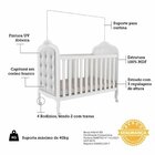 Quarto De Bebê Gêmeos 2 Berços Capitonê Guarda-roupa E Cômoda