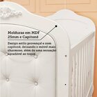 Quarto De Bebê Gêmeos 2 Berços Capitonê Guarda-roupa E Cômoda