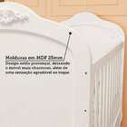 Quarto De Bebê Gêmeos 2 Berços E Cômoda Janelada 100% Mdf May