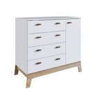 Quarto De Bebê Gêmeos Com 2 Berços Cômoda Caixa De Brinquedos