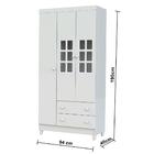 Quarto De Bebê Guarda Roupa 3 Portas Ariane Berço Americano G